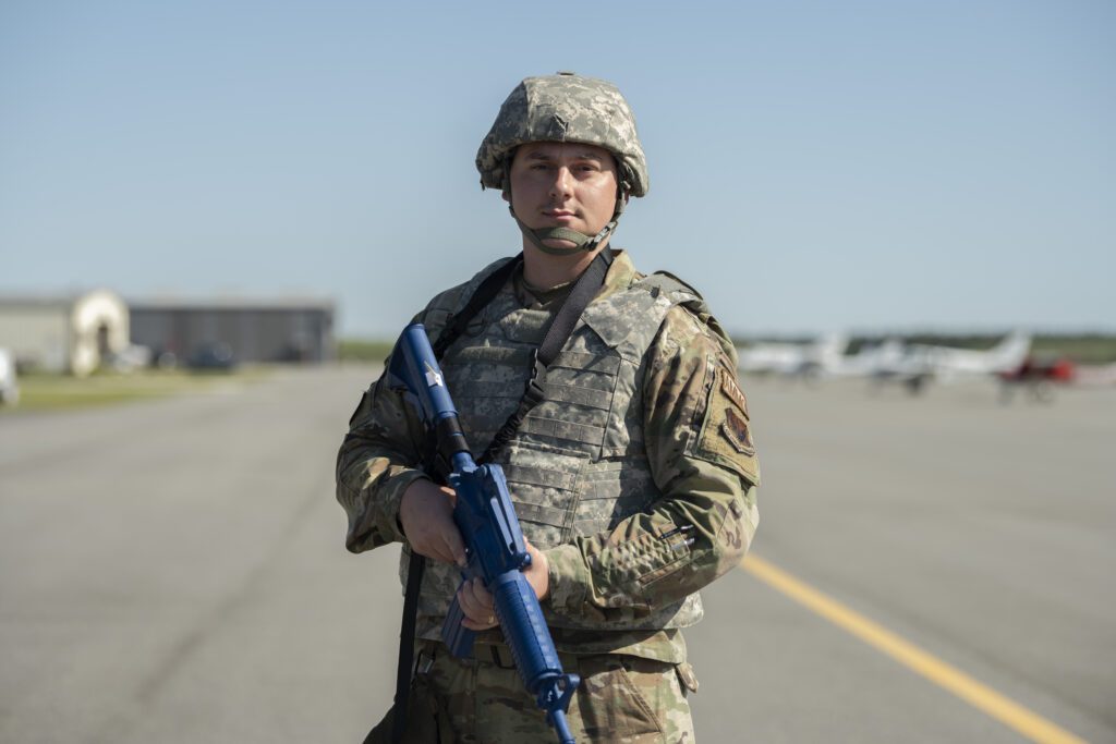 Tristan Barbour in Military Fatigues