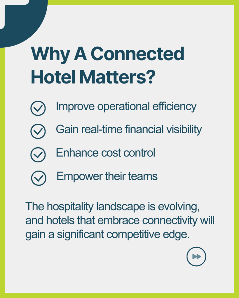Connected Hotel Bullet points