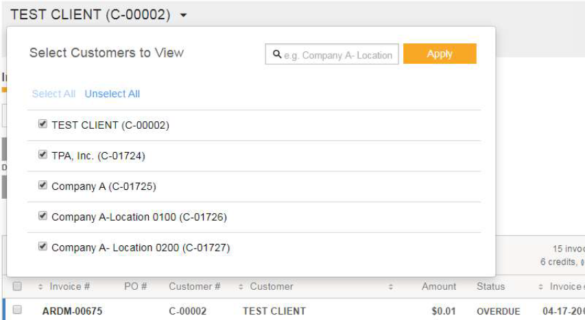 If you choose to group accounts, you can: Use a single ACH payment method (e.g., ACH ****1234) for invoices across all accounts Receive one email with a summary of all balances
