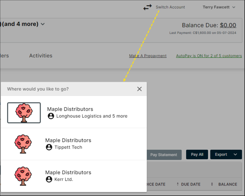 If you prefer to keep accounts separate, each account will have: Its own payment method Individual email notifications for balances and invoices You’ll access separated accounts via the acco